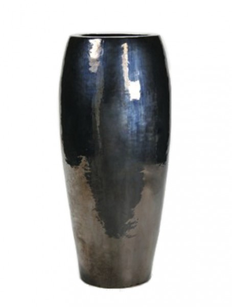 Empero rXXL Pflanzvase 60x130 cm Metallglanz Keramik